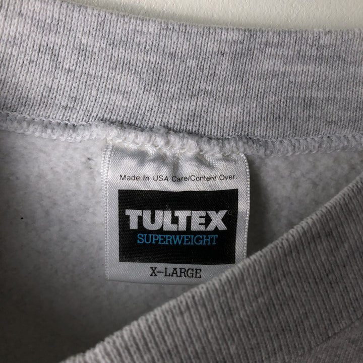 90'S Tartex Superweight University of Notre Dame College Sweatshirt, Made in USA, Men's Size XL cotton gray type Vintage Second Hand
