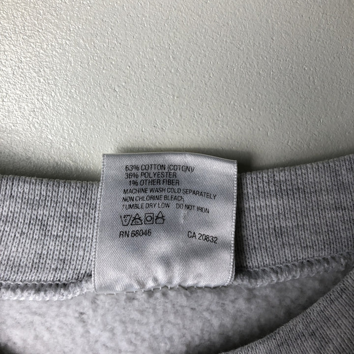 90'S Tartex Superweight University of Notre Dame College Sweatshirt, Made in USA, Men's Size XL cotton gray type Vintage Second Hand