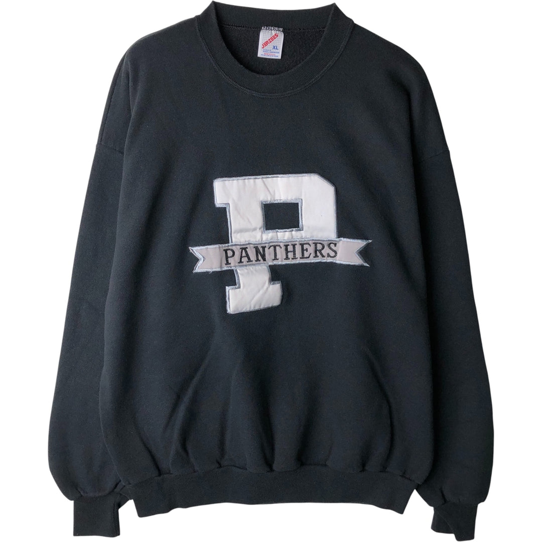 Vintage 80s-90'S Tultex college sweatshirt, made in the USA, men's size XL cotton black type Vintage Second Hand
