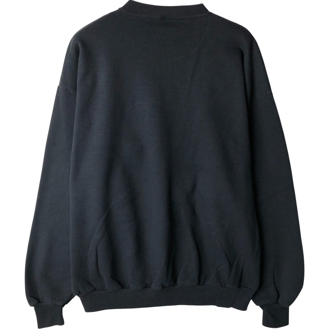 Vintage 80s-90'S Tultex college sweatshirt, made in the USA, men's size XL cotton black type Vintage Second Hand
