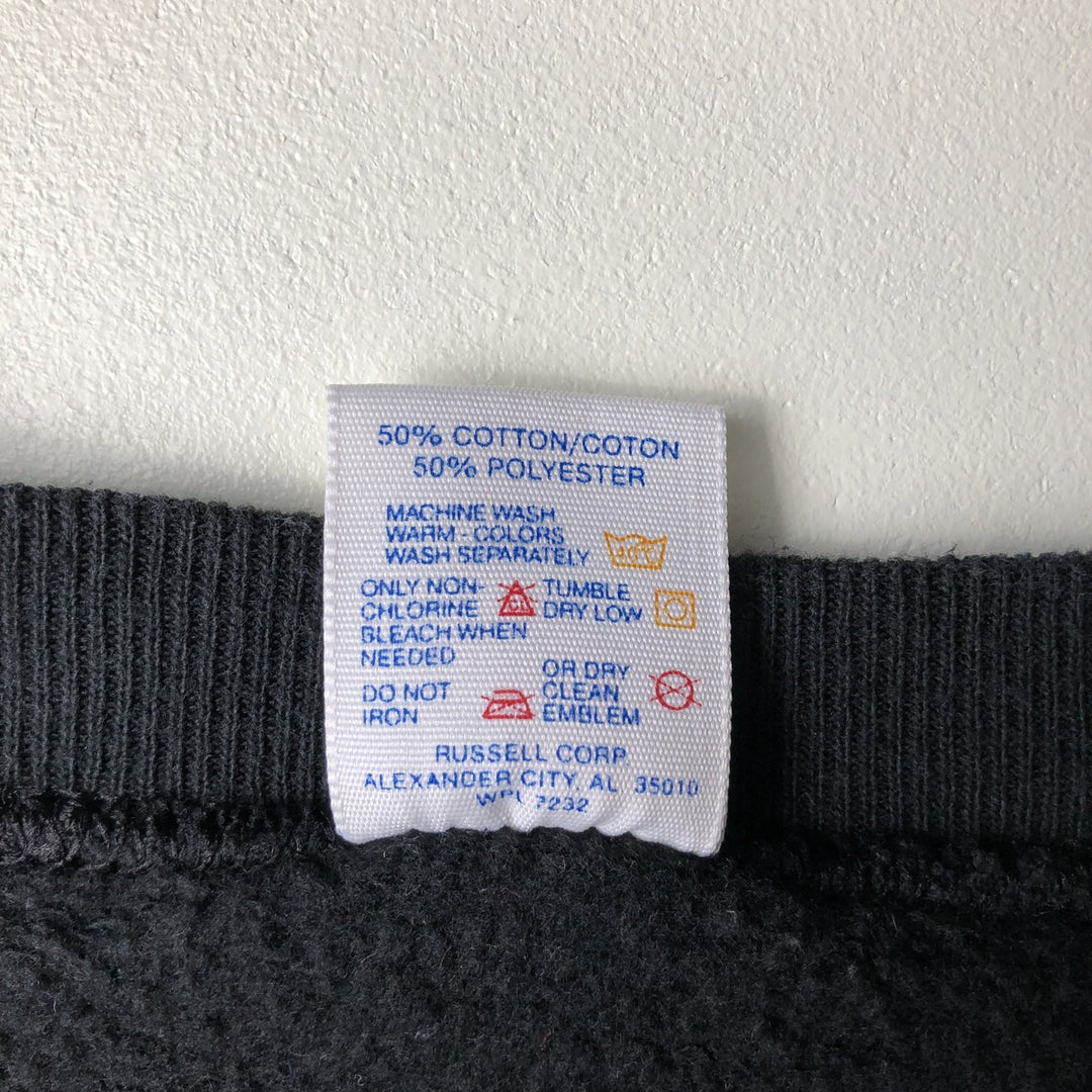 Vintage 80s-90'S Tultex college sweatshirt, made in the USA, men's size XL cotton black type Vintage Second Hand
