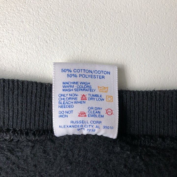 Vintage 80s-90'S Tultex college sweatshirt, made in the USA, men's size XL cotton black type Vintage Second Hand