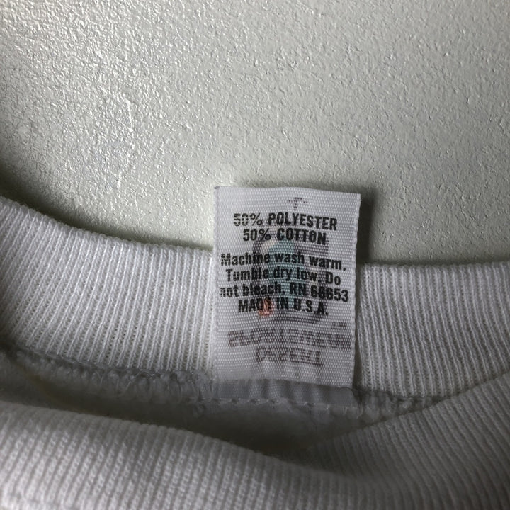 Vintage 90'S DESERT SPORTSWEAR triple print college sweatshirt, made in the USA, size L, men's polyester white type Vintage Second Hand