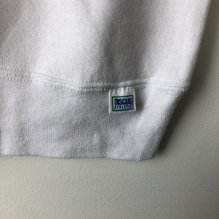 Vintage 90'S DESERT SPORTSWEAR triple print college sweatshirt, made in the USA, size L, men's polyester white type Vintage Second Hand