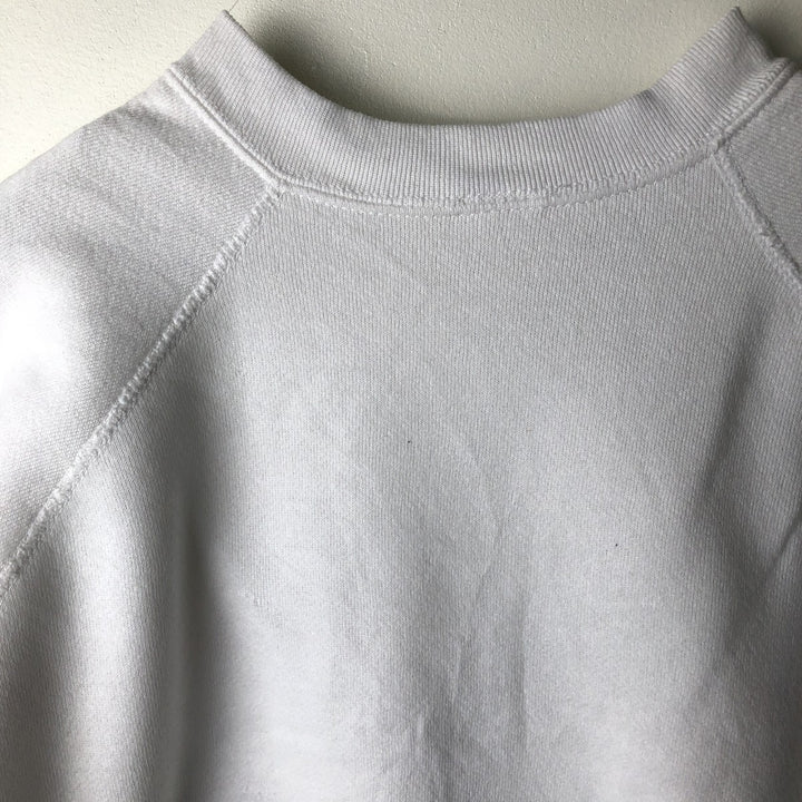 Vintage 90'S DESERT SPORTSWEAR triple print college sweatshirt, made in the USA, size L, men's polyester white type Vintage Second Hand