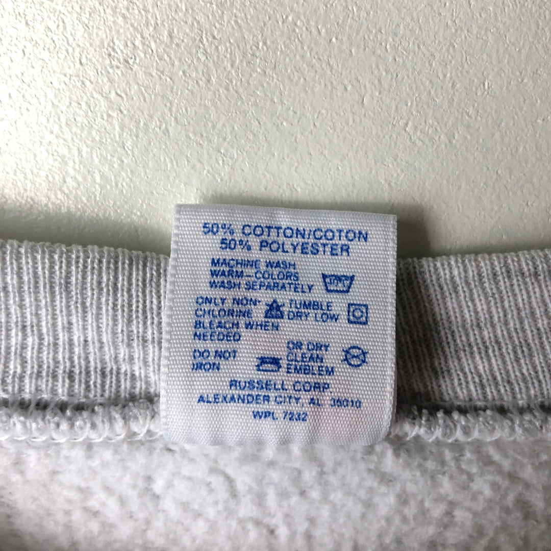 80s-90'S Jerzees College Sweatshirt, Made in USA, Men's XL, Vintage cotton gray type Vintage Second Hand