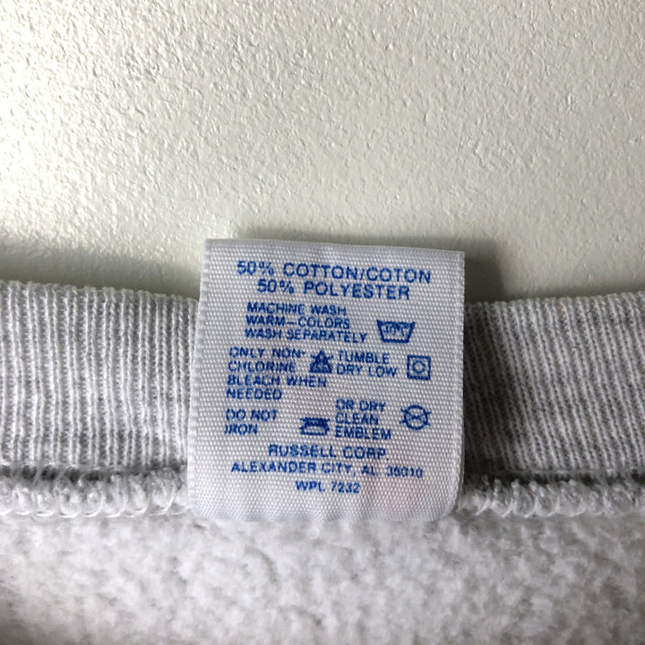 80s-90'S Jerzees College Sweatshirt, Made in USA, Men's XL, Vintage cotton gray type Vintage Second Hand