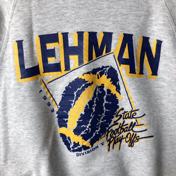 80s-90'S Jerzees College Sweatshirt, Made in USA, Men's XL, Vintage cotton gray type Vintage Second Hand