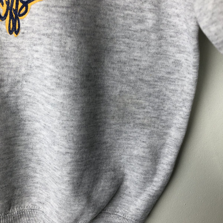 80s-90'S Jerzees College Sweatshirt, Made in USA, Men's XL, Vintage cotton gray type Vintage Second Hand