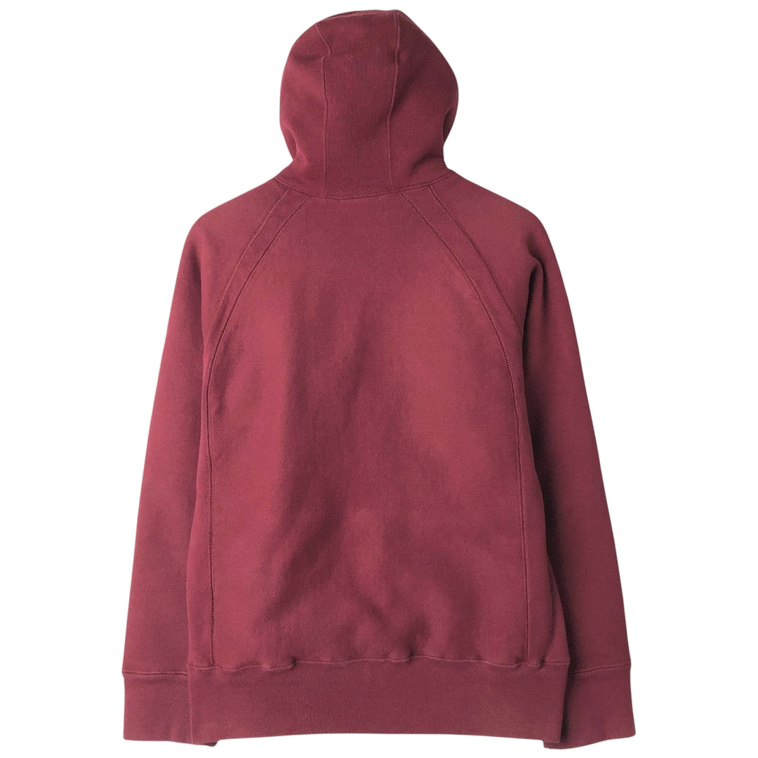 WORKADAY Full-Zip Hoodie, Made in USA, Men's XL cotton red type reddish brown Vintage Second Hand