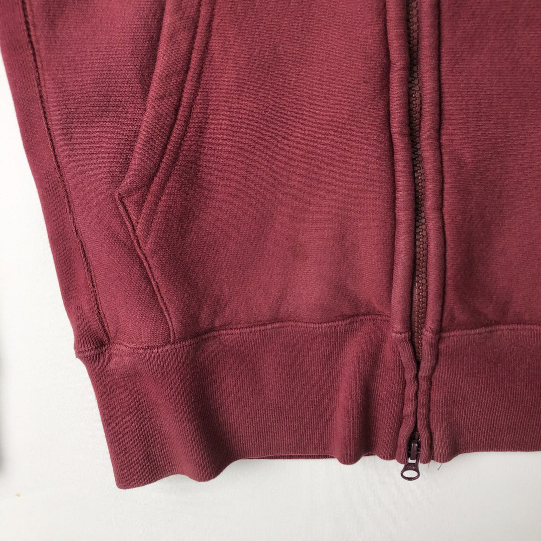 WORKADAY Full-Zip Hoodie, Made in USA, Men's XL cotton red type reddish brown Vintage Second Hand