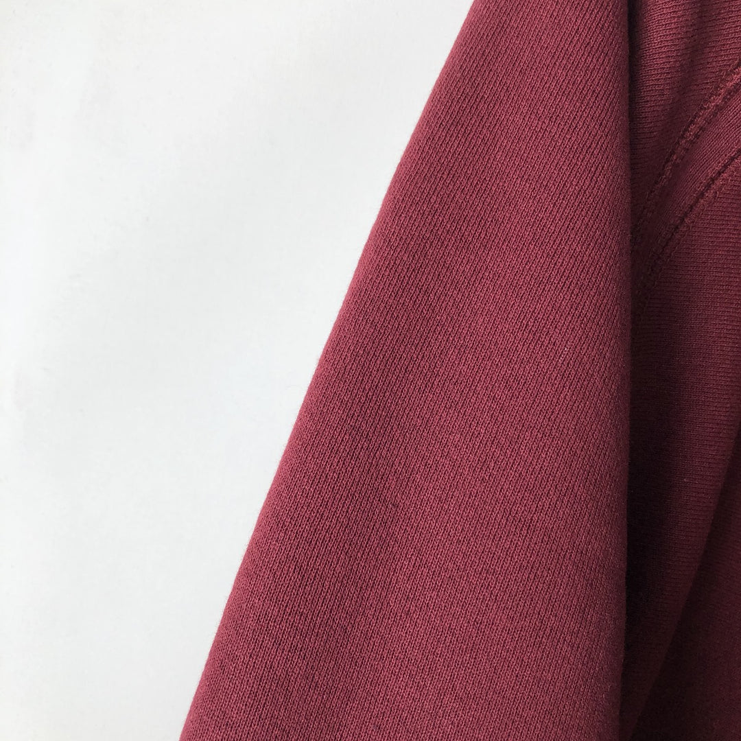 WORKADAY Full-Zip Hoodie, Made in USA, Men's XL cotton red type reddish brown Vintage Second Hand