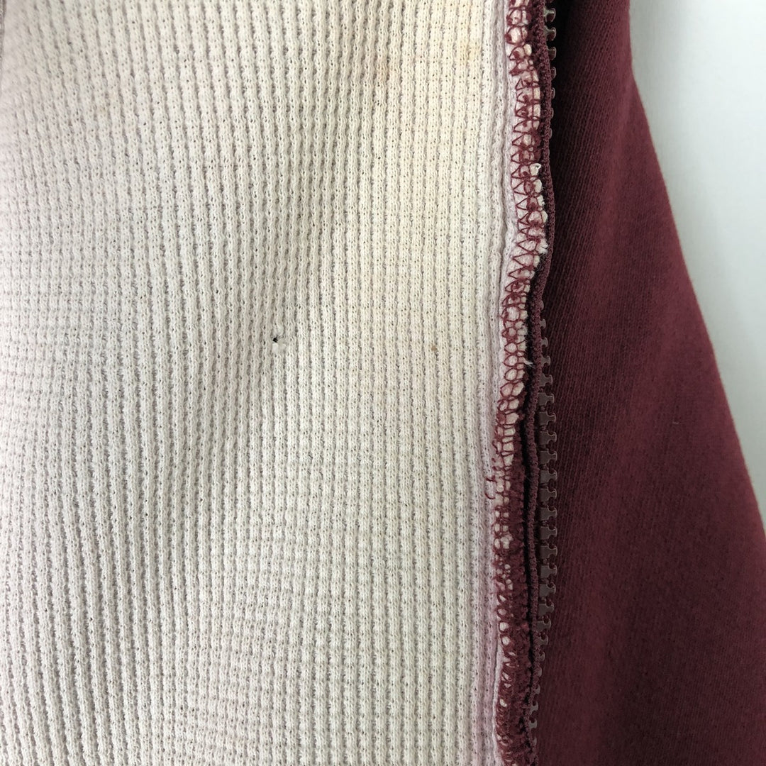 WORKADAY Full-Zip Hoodie, Made in USA, Men's XL cotton red type reddish brown Vintage Second Hand