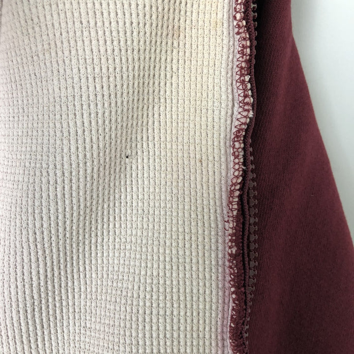 WORKADAY Full-Zip Hoodie, Made in USA, Men's XL cotton red type reddish brown Vintage Second Hand