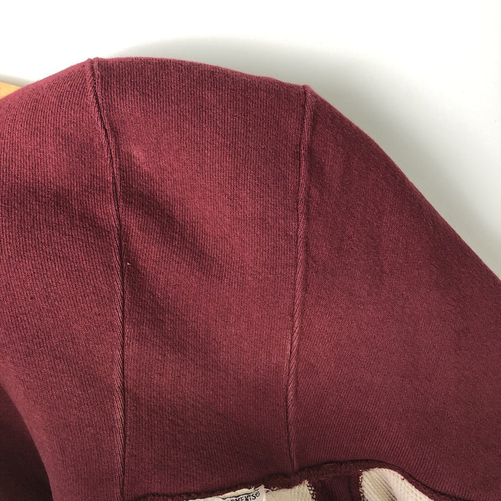 WORKADAY Full-Zip Hoodie, Made in USA, Men's XL cotton red type reddish brown Vintage Second Hand