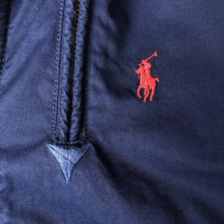 Ralph Lauren POLO by Ralph Lauren full zip sweatshirt, men's size L cotton navy blue type Vintage Second Hand