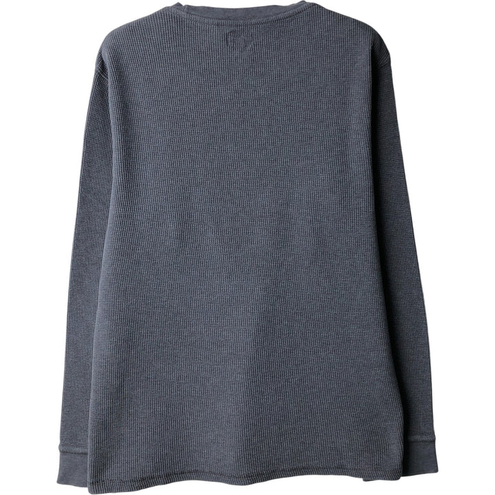 Levi's Thermal Long T-Shirt, Waffle, Men's Size L cotton gray type Vintage Second Hand