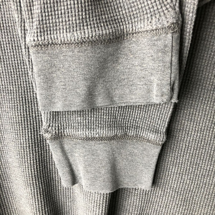 Levi's Thermal Long T-Shirt, Waffle, Men's Size L cotton gray type Vintage Second Hand