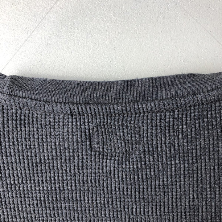 Levi's Thermal Long T-Shirt, Waffle, Men's Size L cotton gray type Vintage Second Hand