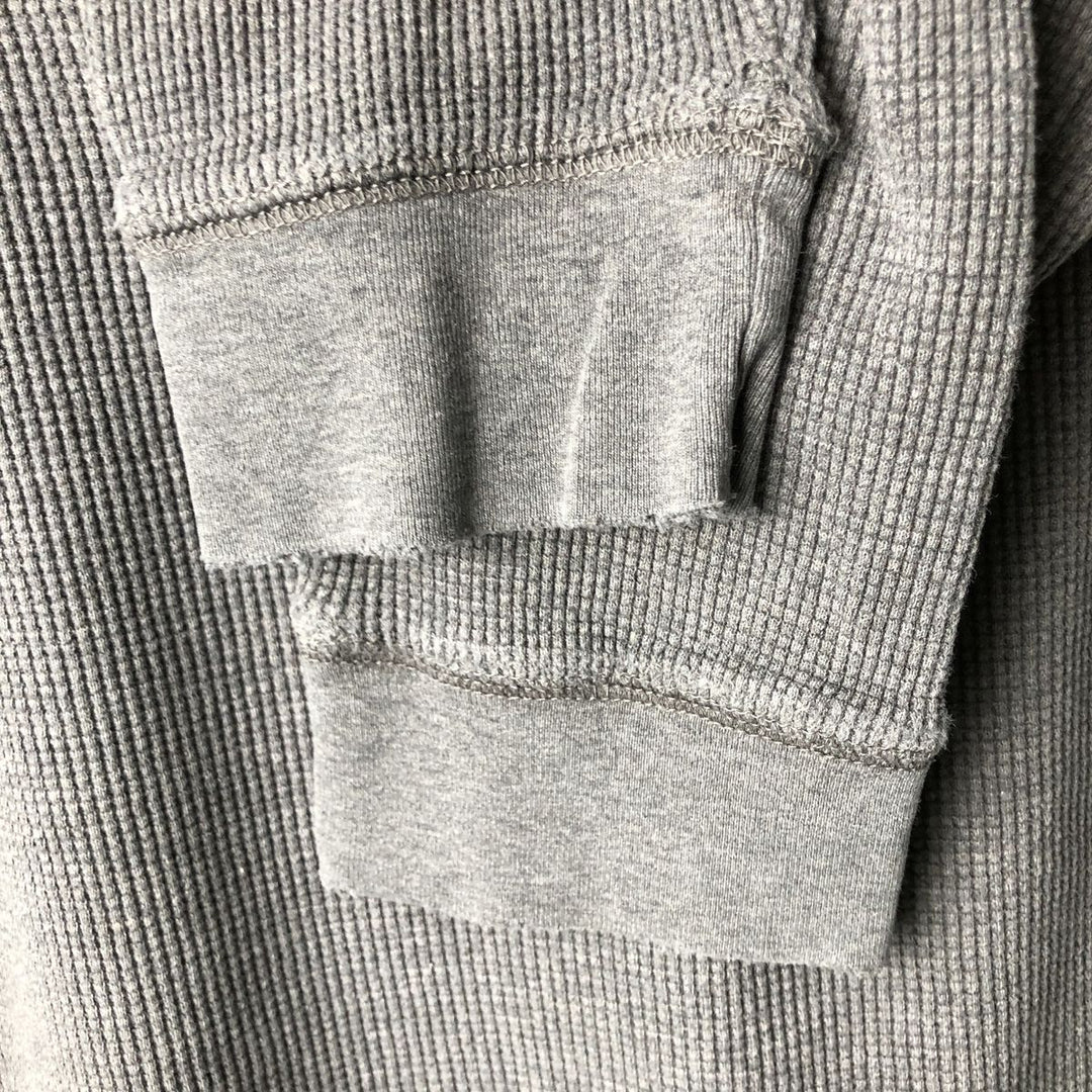 Levi's Thermal Long T-Shirt, Waffle, Men's Size L cotton gray type Vintage Second Hand