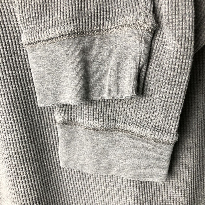 Levi's Thermal Long T-Shirt, Waffle, Men's Size L cotton gray type Vintage Second Hand