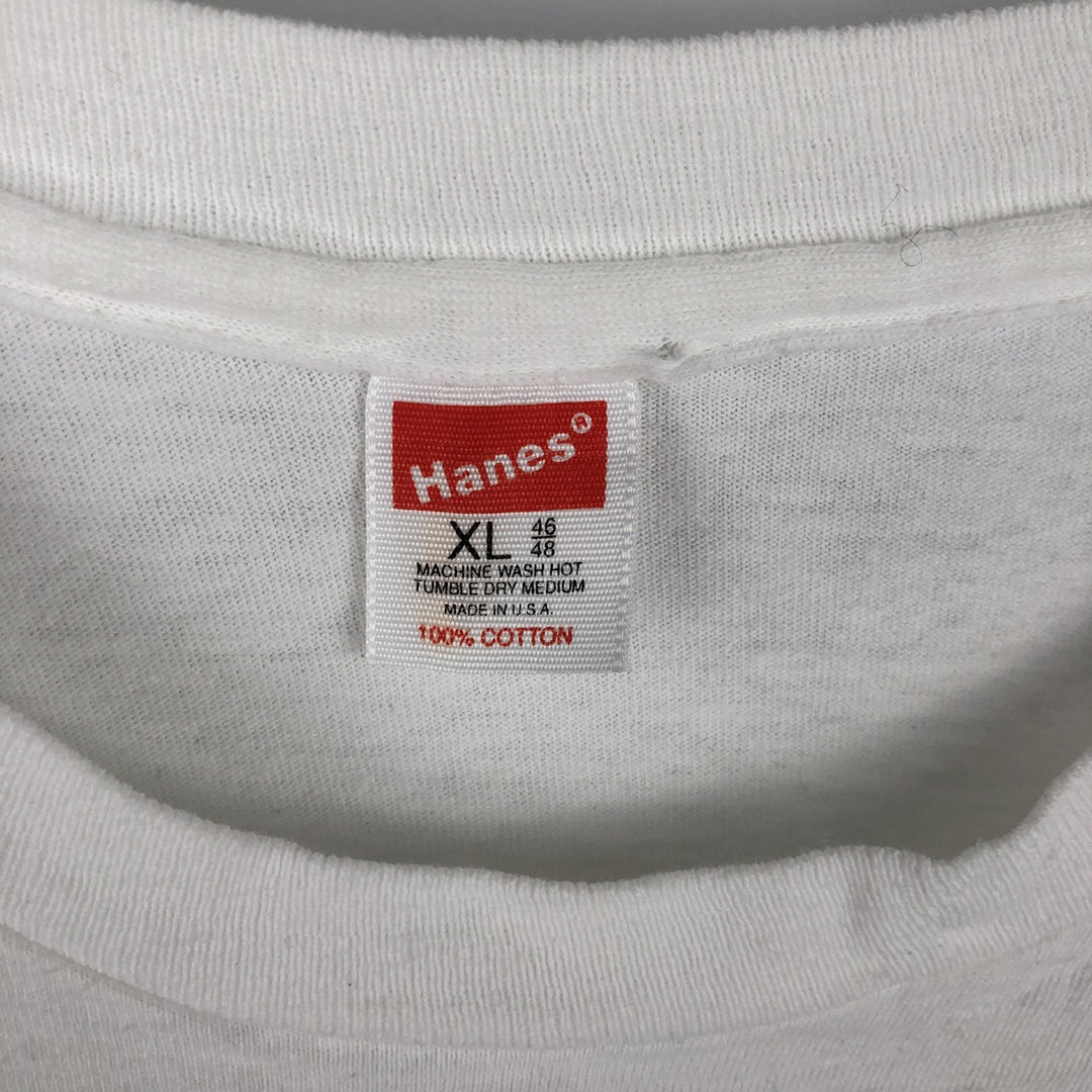 Vintage 1980'S Hanes Levi's Printed T-Shirt, Made in USA, Men's XL cotton white type Vintage Second Hand