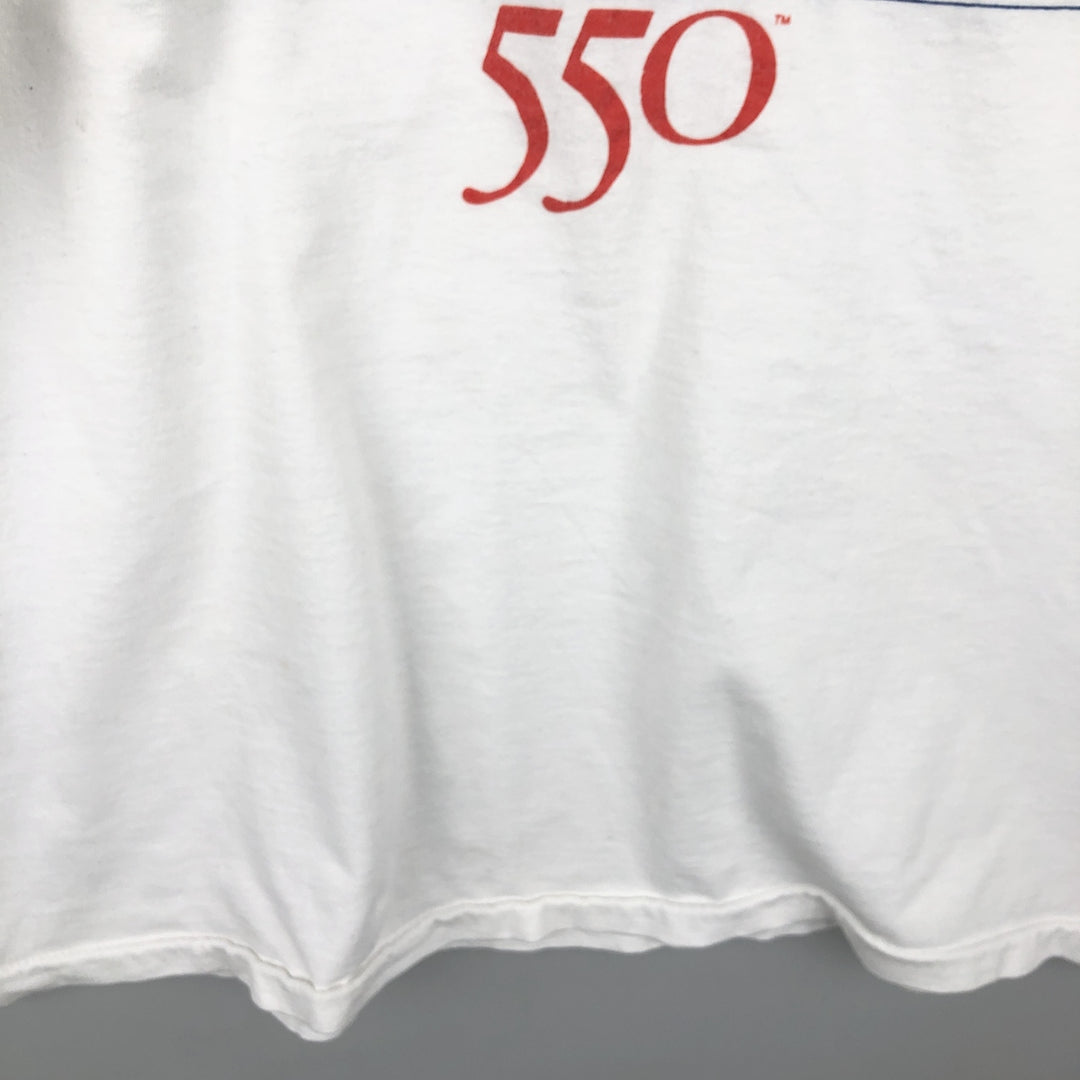 Vintage 1980'S Hanes Levi's Printed T-Shirt, Made in USA, Men's XL cotton white type Vintage Second Hand