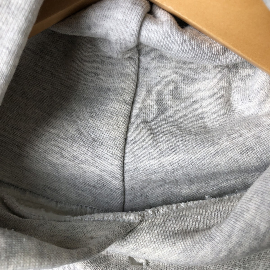 Vintage 90'S Russell triple print college pullover sweatshirt, made in the USA, size L. cotton gray type Vintage Second Hand