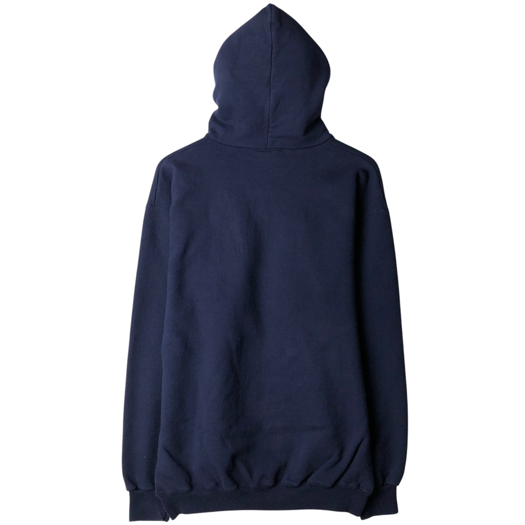 Vintage 90'S TIME OUT College Pullover Hoodie, Made in USA, Men's Size Small cotton navy blue type Vintage Second Hand
