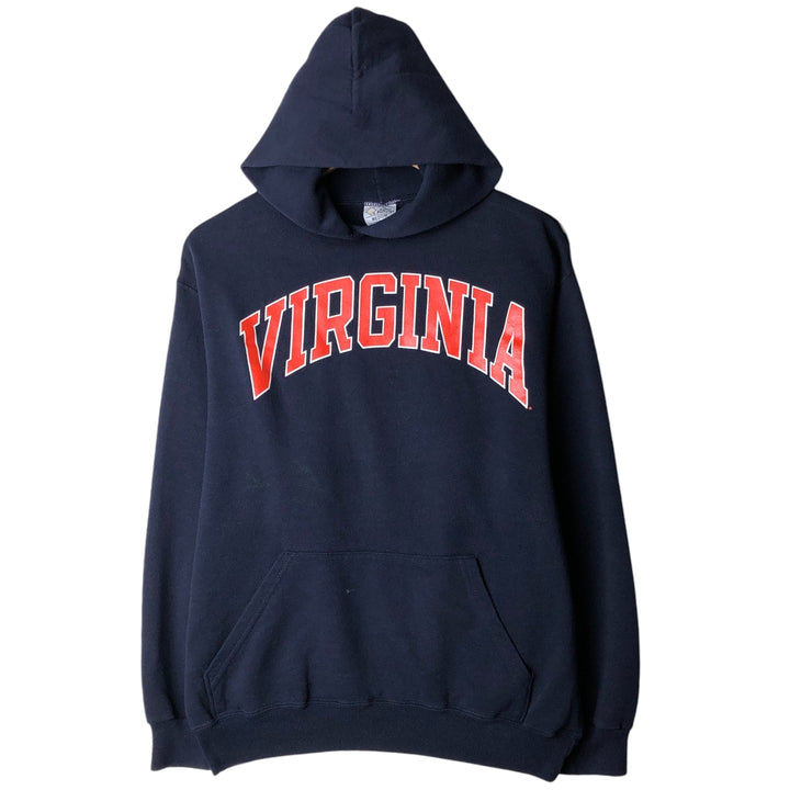 Vintage 90'S The Cotton Exchange College Pullover Hoodie, Made in USA, Men's Size Medium cotton black type Vintage Second Hand