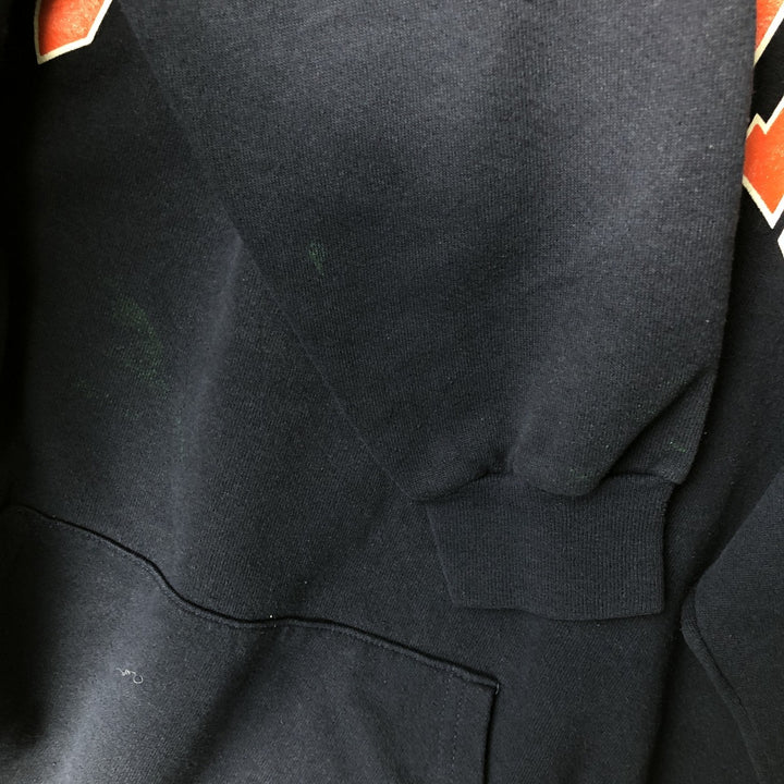 Vintage 90'S The Cotton Exchange College Pullover Hoodie, Made in USA, Men's Size Medium cotton black type Vintage Second Hand
