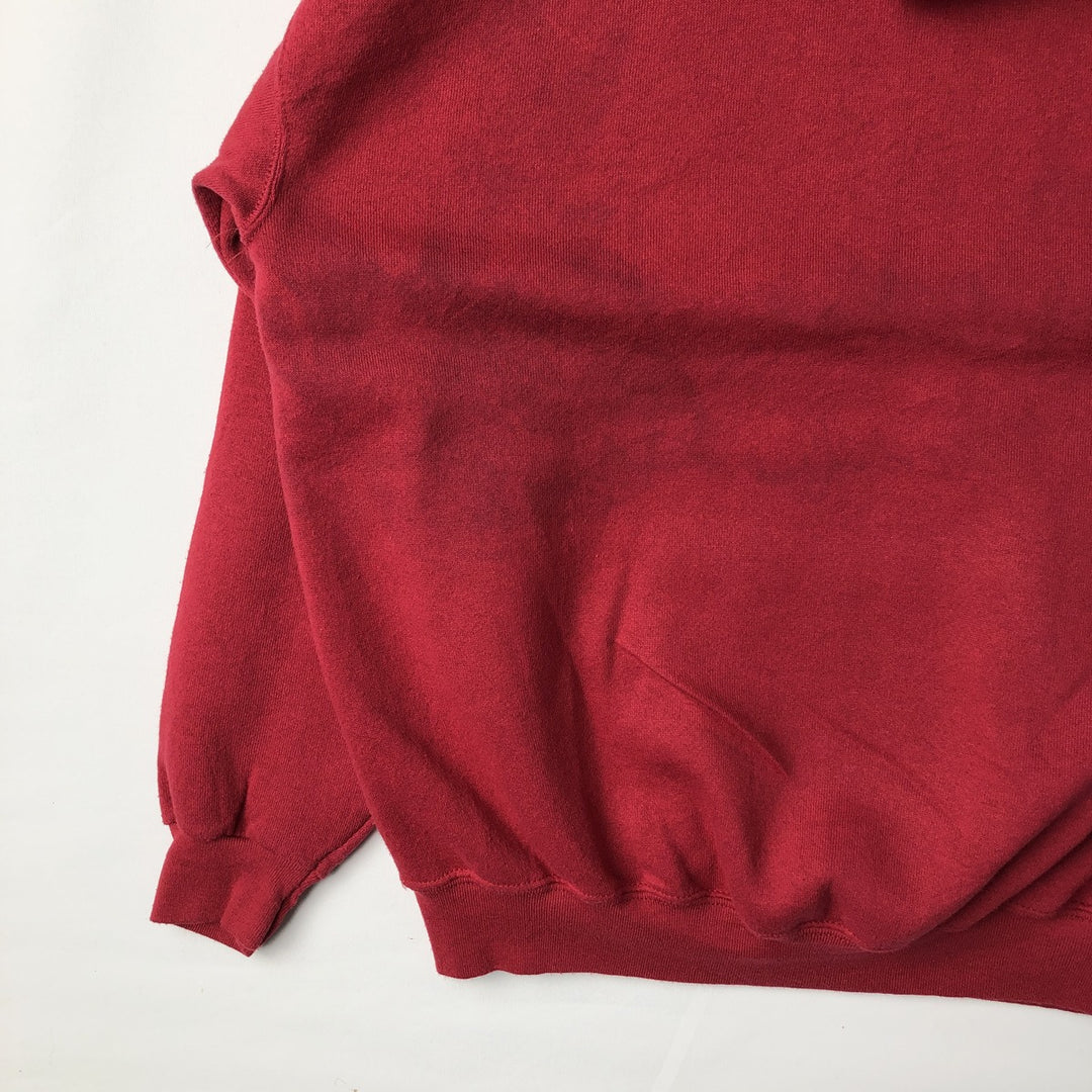 TNT BY TRAU AND KEVNER College Pullover Hoodie, Men's Size L cotton red type Vintage Second Hand