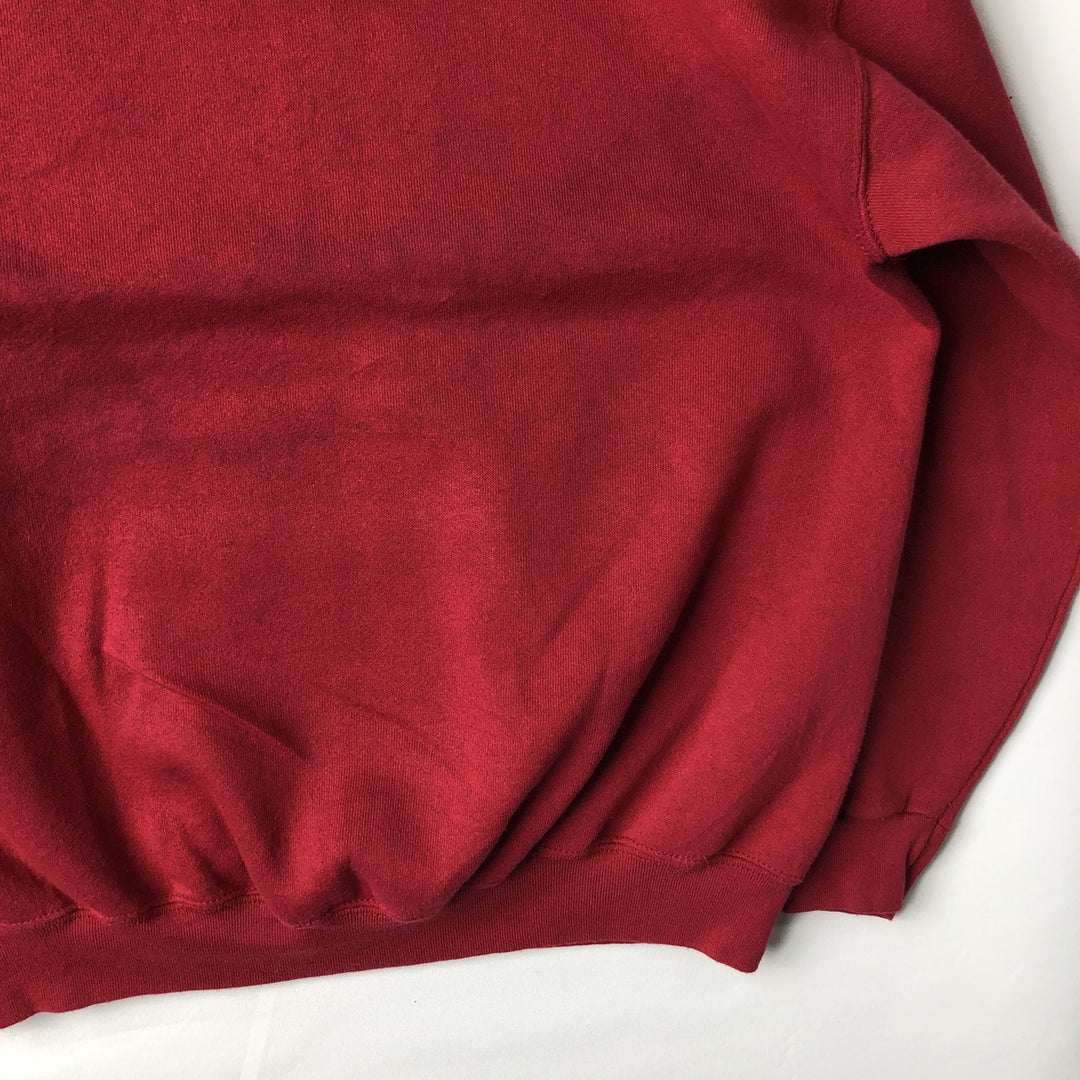 TNT BY TRAU AND KEVNER College Pullover Hoodie, Men's Size L cotton red type Vintage Second Hand