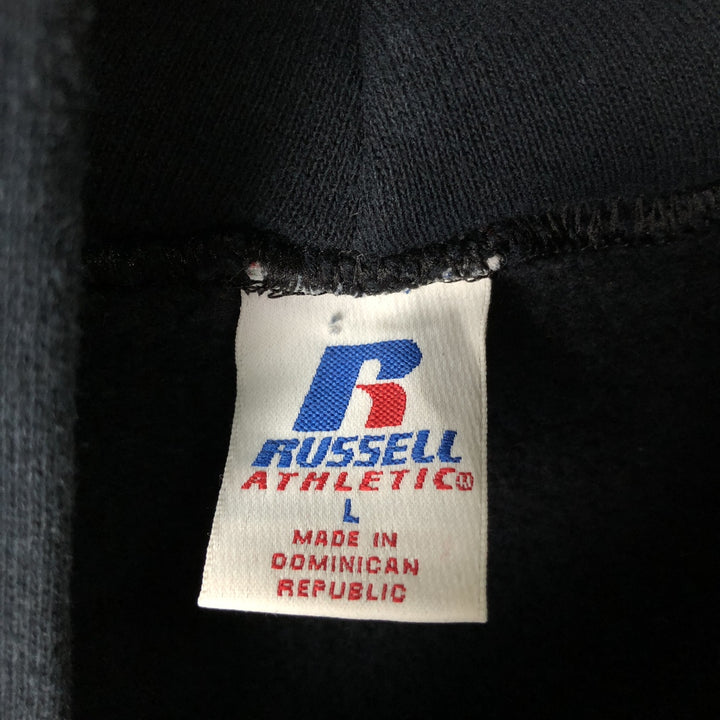 Vintage 90'S Russell ATHLETIC College Pullover Hoodie, Men's Size L cotton black type Vintage Second Hand