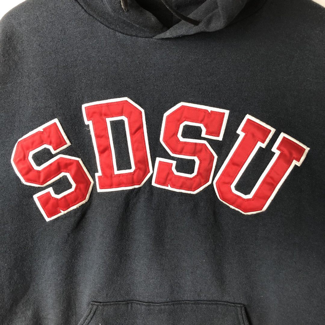 Vintage 90'S Russell ATHLETIC College Pullover Hoodie, Men's Size L cotton black type Vintage Second Hand