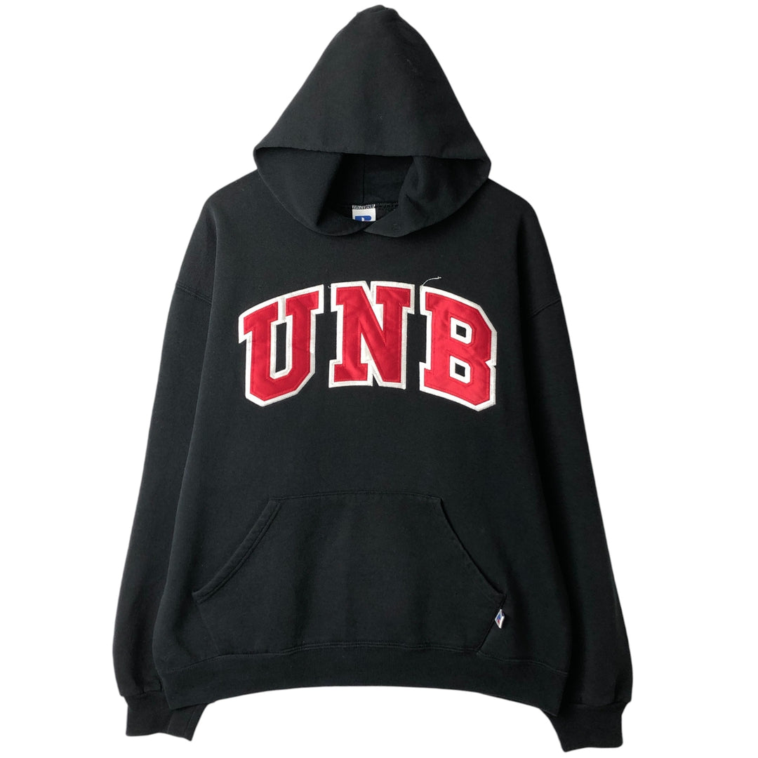 Vintage 90'S Russell ATHLETIC College Pullover Hoodie, Men's Size L cotton black type Vintage Second Hand