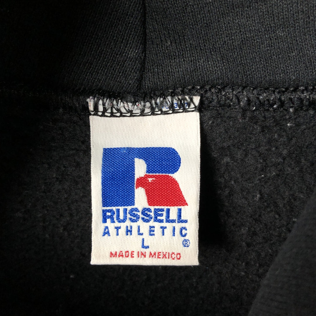 Vintage 90'S Russell ATHLETIC College Pullover Hoodie, Men's Size L cotton black type Vintage Second Hand