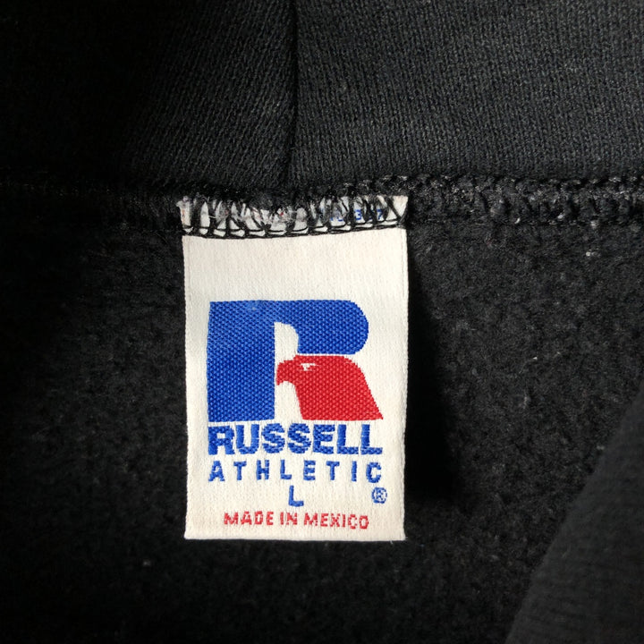 Vintage 90'S Russell ATHLETIC College Pullover Hoodie, Men's Size L cotton black type Vintage Second Hand