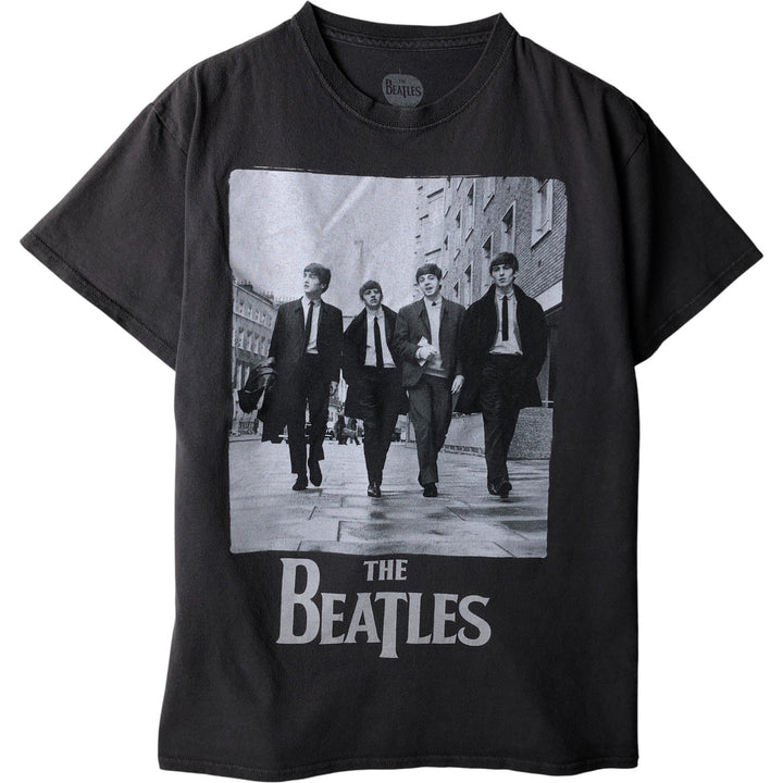 THE BEATLES The Beatles Band T-shirt Band T Men's M size cotton Charcoal Vintage Second Hand