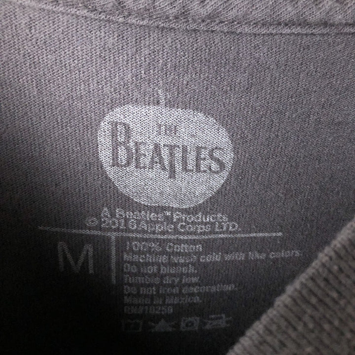 THE BEATLES The Beatles Band T-shirt Band T Men's M size cotton Charcoal Vintage Second Hand