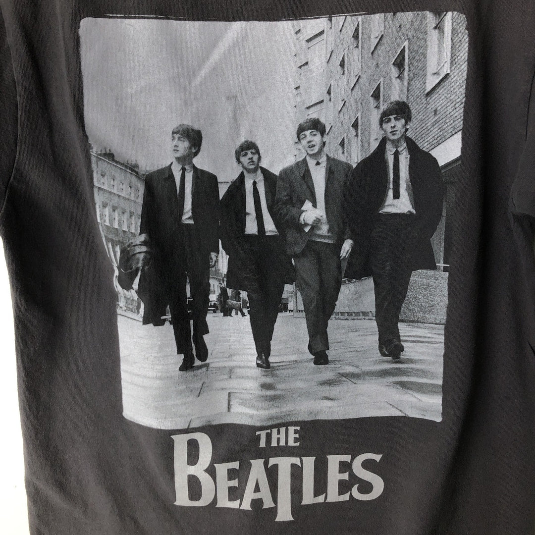 THE BEATLES The Beatles Band T-shirt Band T Men's M size cotton Charcoal Vintage Second Hand