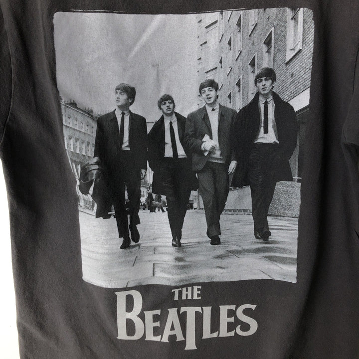 THE BEATLES The Beatles Band T-shirt Band T Men's M size cotton Charcoal Vintage Second Hand