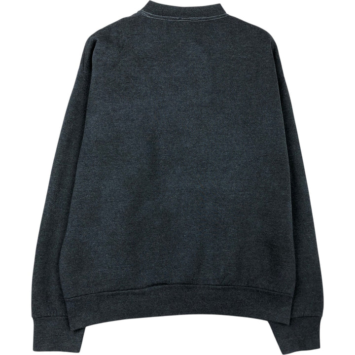90'S Fruit of the Loom printed sweatshirt, made in the USA, men's size L, vintage cotton gray type Vintage Second Hand