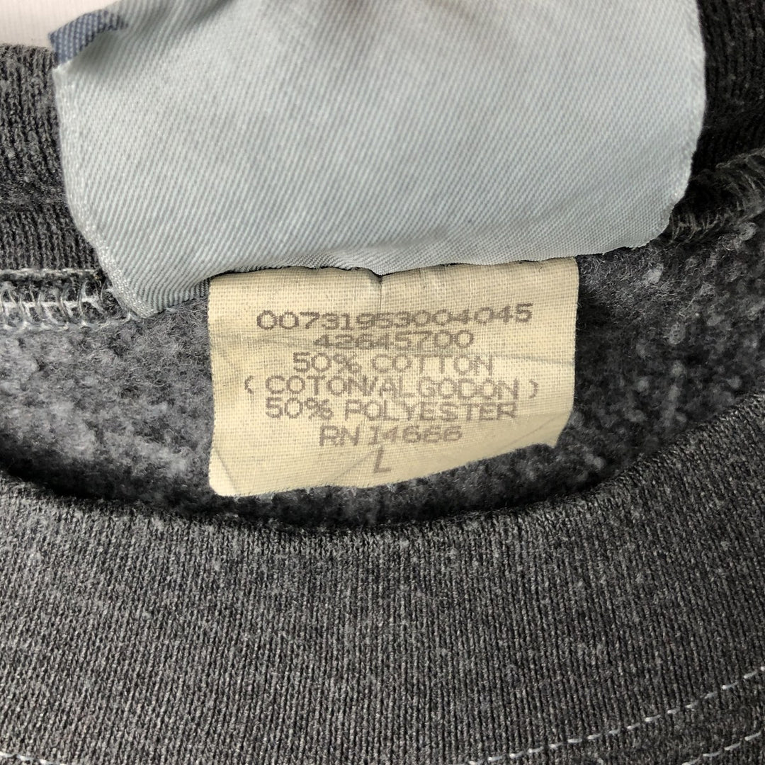 Vintage 90'S Lee printed sweatshirt, made in USA, size L for men cotton gray type Vintage Second Hand