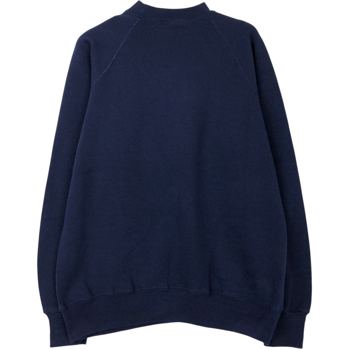Vintage 90'S BASSETT WALKER printed sweatshirt, made in the USA, size M, men's polyester navy blue type Vintage Second Hand
