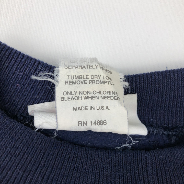 Vintage 90'S BASSETT WALKER printed sweatshirt, made in the USA, size M, men's polyester navy blue type Vintage Second Hand