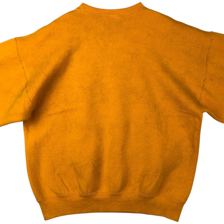 Vintage 90'S SOFFE printed sweatshirt, made in the USA, size L, men's polyester yellow type Vintage Second Hand
