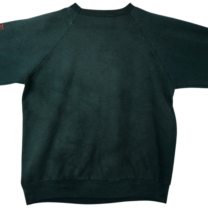 Vintage 1990'S Penmans printed sweatshirt, made in Canada, size L, men's polyester Green type dark green Vintage Second Hand