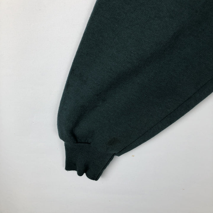 Vintage 1990'S Penmans printed sweatshirt, made in Canada, size L, men's polyester Green type dark green Vintage Second Hand