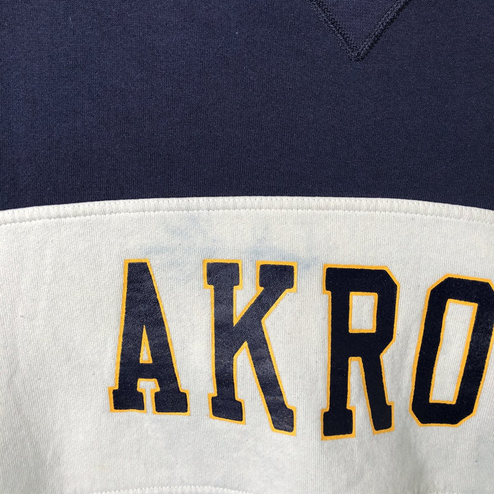 90'S Russell College Sweatshirt, Made in USA, Men's L, Vintage cotton navy blue type Vintage Second Hand